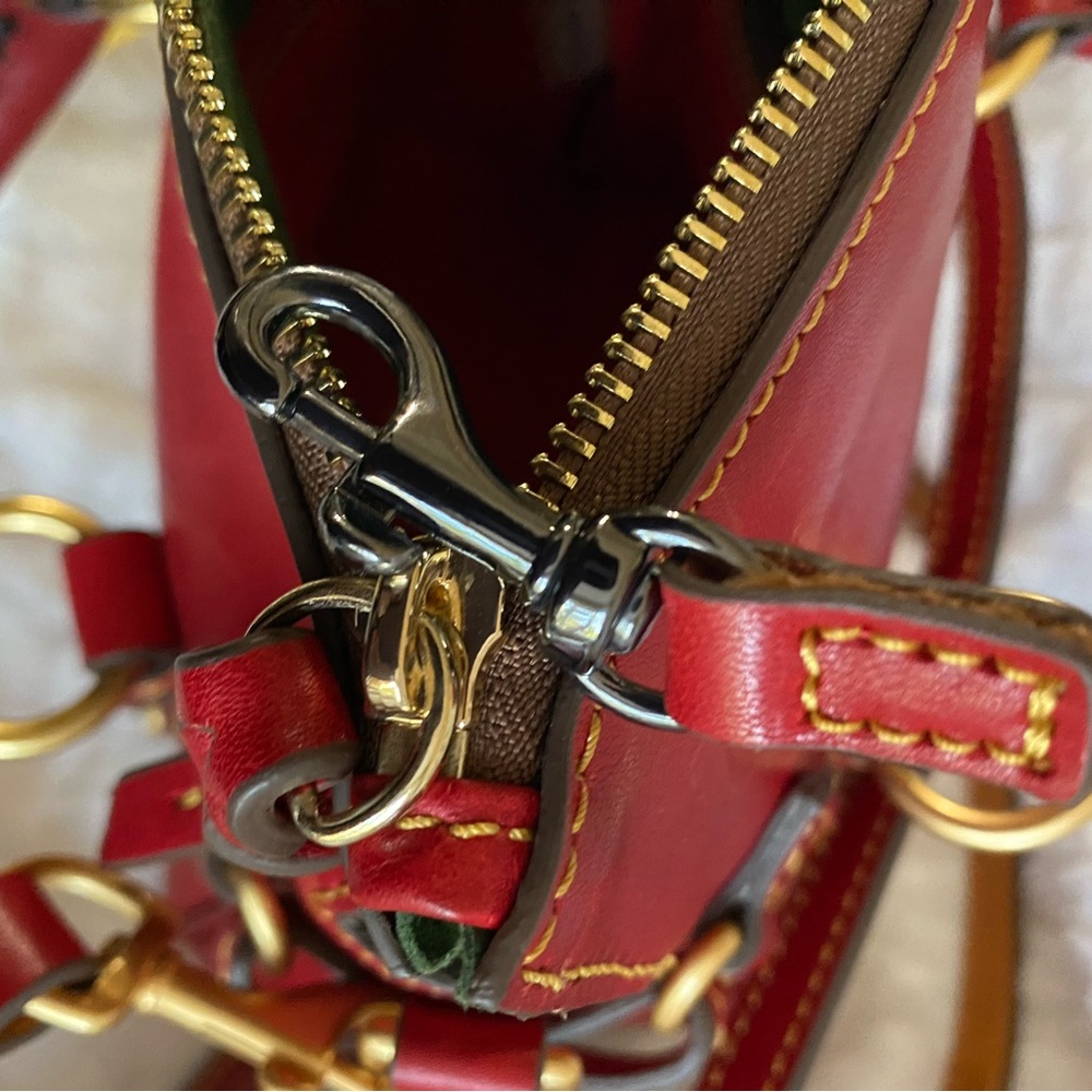 Dooney & Bourke Red Nano Satchel, Excellent Preowned Condition, Rarely Used - Picture 5 of 12